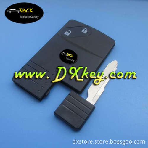 2 button smart card case for Mazda smart card key case